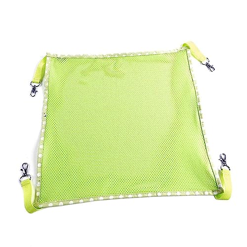 Happyyami Schlafunterlage für Haustiere katzenhängematte mastubatoren Katzen Accessoires pet Bed Eichhörnchen-Hängematte Netzkäfig-Hängematte Haustier-Hängemattenbett Tier Hängekäfig Green Happyyami Schlafunterlage für Haustiere katzenhängematte mastubatoren Katzen Accessoires pet Bed Eichhörnchen-Hängematte Netzkäfig-Hängematte Haustier-Hängemattenbett Tier Hängekäfig Green von Happyyami