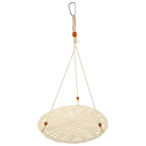 Happyyami Sommer Hängematte Zubehör Aus Guinea Spielzeug Für Meerschweinchen Leopardgecko Reptilienhaustierspielzeug Reptilien-hängemattenbett Schlangenhängematte Baumwollseil Weiß von Happyyami