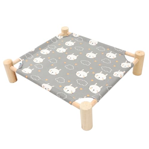 Happyyami Waschbares Katzenbett Abnehmbarer Hängematte Hochgelegene Schlafgelegenheit Für Katzen Und Kleine Hunde Für Sommernutzung Mit Kaninchenmotiv Happyyami Waschbares Katzenbett Abnehmbarer Hängematte Hochgelegene Schlafgelegenheit Für Katzen Und Kleine Hunde Für Sommernutzung Mit Kaninchenmotiv von Happyyami