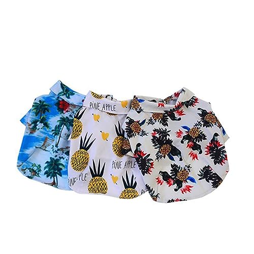 Happyyami Hawaiianisches Sommer-Hemd Für Hunde Leicht Und Bequem Für Besondere Anlässe Weiß Mit Ananas-Muster XL Aus Strapazierfähigem Material Happyyami Hawaiianisches Sommer-Hemd Für Hunde Leicht Und Bequem Für Besondere Anlässe Weiß Mit Ananas-Muster XL Aus Strapazierfähigem Material von Happyyami