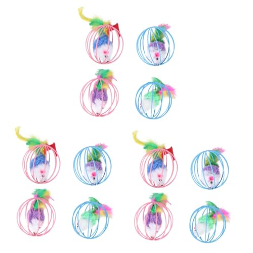Happyyami 12stücke Interaktive Katzenspielzeuge Plüsch Mäuse Für Katzen Kreatives Versteckspielzeug Zur Aktivierung Von Jagdinstinkten Zufällige Farben Für Spiel Und Bewegung Happyyami 12stücke Interaktive Katzenspielzeuge Plüsch Mäuse Für Katzen Kreatives Versteckspielzeug Zur Aktivierung Von Jagdinstinkten Zufällige Farben Für Spiel Und Bewegung von Happyyami