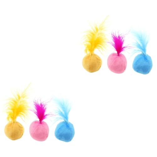 Happyyami Spielzeug Für Haustiere 6 STK Katze Plüschbälle Plüschtier Spielzeug Katzenminze-Ball Haustier Klangkugel Klangkugel Spielzeug Happyyami Spielzeug Für Haustiere 6 STK Katze Plüschbälle Plüschtier Spielzeug Katzenminze-Ball Haustier Klangkugel Klangkugel Spielzeug von Happyyami