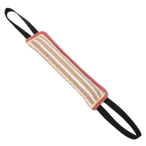 Happyyami Hundebisskissen Aus Jute Interaktives Trainingsspielzeug Für Große Hunde Langlebiges Kauspielzeug Beißkraft Und Kauverhalten Kompakt Und Leicht Für Unterwegs von Happyyami