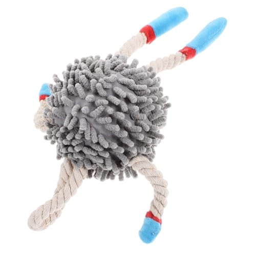 Happyyami Mittleres Trainingsspielzeug Plüsch-hundespielzeug Mit Quietschfunktion Bungee-Seil-Spielzeug Für Hunde Kauspielzeug von Happyyami
