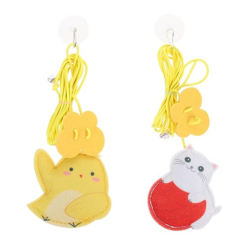 Happyyami 6stücke Einstellbare Katzenangel Spielzeuge Mit Katzenminze Interaktives Hängendes Spielzeug Für Indoor Katzen Aktivität Und Beschäftigung von Happyyami