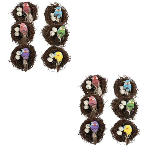 Happyyami Tischdekoration 12 STK simuliertes Vogelnest Vogelnest Schreibtischdekoration Vogelhaus-Ornament Wohnkultur dekorativer Vogelnest-Anhänger Vogel im natürlichen Stil das Vogelnest Happyyami Tischdekoration 12 STK simuliertes Vogelnest Vogelnest Schreibtischdekoration Vogelhaus-Ornament Wohnkultur dekorativer Vogelnest-Anhänger Vogel im natürlichen Stil das Vogelnest von Happyyami