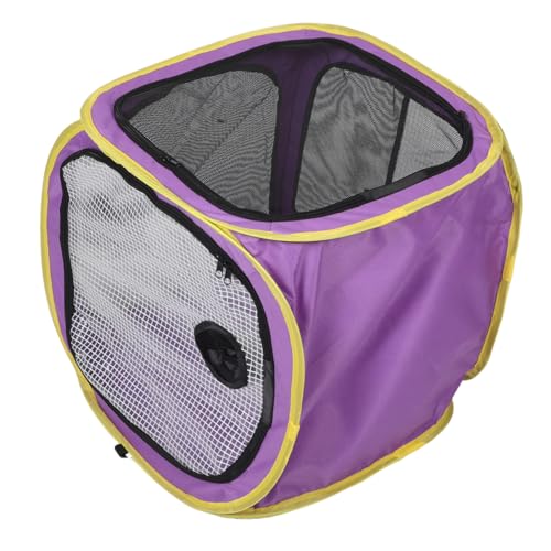Happyyami Tragbare Faltbare Haustier trocknungsbox aus Atmungsaktivem Mesh Schnelle Trocknung Anti Haar Flug Design Komfortable Trockenumgebung für Katzen und Kleine Hunde von Happyyami