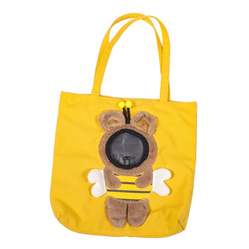 Happyyami Tragbare Haustiertasche Katzentransporter Tragetasche für Haustiere tiertransporttasche Katzen Handtasche kleine Transportbox für Katzen tragbarer Welpenträger Segeltuch Yellow Happyyami Tragbare Haustiertasche Katzentransporter Tragetasche für Haustiere tiertransporttasche Katzen Handtasche kleine Transportbox für Katzen tragbarer Welpenträger Segeltuch Yellow von Happyyami