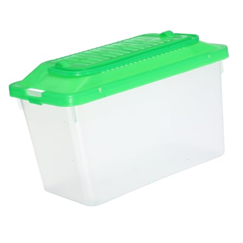 Happyyami Tragbare Kunststoff-Aquarium Box Für Schildkröten Und Hamster Transparent Handlich Mit Optimaler Belüftung Für Reisen Und Outdoor-aktivitäten von Happyyami
