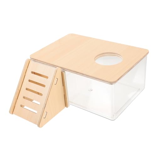 Happyyami Hamster Sandbad Box Mit Holzleiter Transparentes Badezimmer Für Kleine Haustiere Hygienisch Und Leicht Zu Reinigen Toilette Verwendbar Für Hamster Und Chinchillas Happyyami Hamster Sandbad Box Mit Holzleiter Transparentes Badezimmer Für Kleine Haustiere Hygienisch Und Leicht Zu Reinigen Toilette Verwendbar Für Hamster Und Chinchillas von Happyyami
