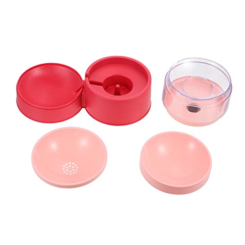 Happyyami Erhöhter 2-In-1 Futternapf für Katzen und Hunde mit Automatischem Wasserspender Futterspender für Haustiere rutschfest Frei Einfache Handhabung Netzanschluss von Happyyami