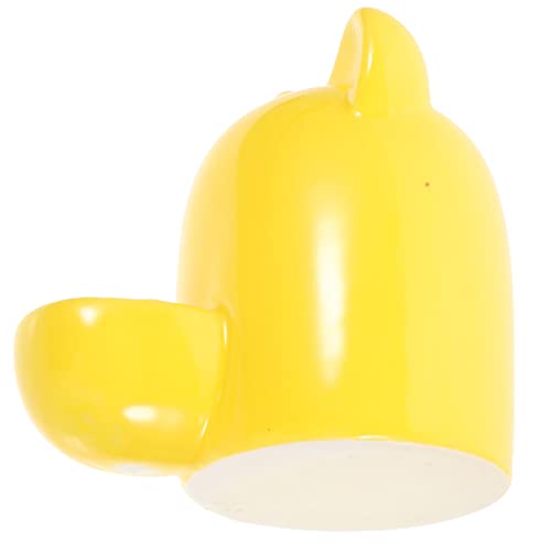 Happyyami Trinkbrunnen Hamster wasserspender Hamster trinkflasche Vogel Wasserschale Haustiernapf mit doppeltem Verwendungszweck wasserflasche Hamsterschalen wasserspender aus Keramik Igel von Happyyami