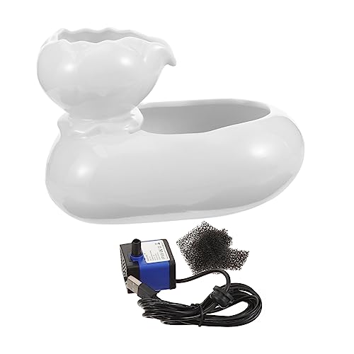 Happyyami Wasserbrunnen für Haustiere Keramik-trinkbrunnen für Katzen Automatischer Wasserspender für Katzen Große Kapazität Heimtierbedarf Happyyami Wasserbrunnen für Haustiere Keramik-trinkbrunnen für Katzen Automatischer Wasserspender für Katzen Große Kapazität Heimtierbedarf von Happyyami