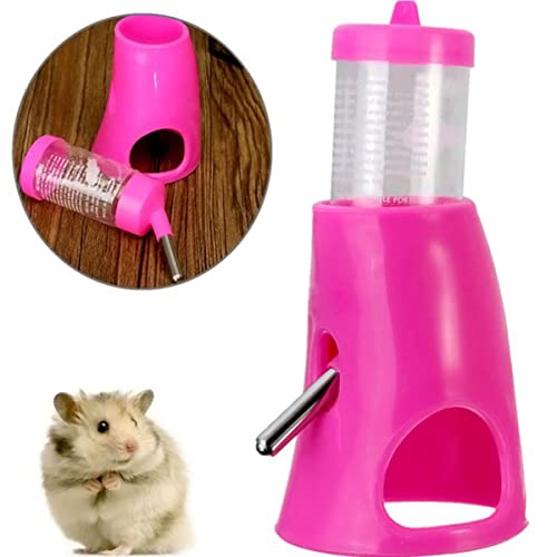 Happyyami Kleintier Trinkflasche Mit Stabilem Kunststoffstandfuß Wasserkapazität Für Zwerghamster Einfach Zu Reinigen Und Sicher Für Haustiere von Happyyami