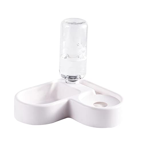Happyyami Automatischer Wasserspender Für Haustiere Auslaufsicherer Futter Und Trinknapf Für Katzen Und Hunde Weiß Tragbar Und Einfach Zu Reinigen Für Zuhause Und Unterwegs von Happyyami
