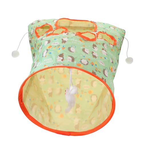 Happyyami Cat Tunnel Spielzeug Für Katzen Zusammenklappbarer Katzentunnel Aus Strapazierfähigem Mit Plüschball Für Indoor-Spiele Rückzugsort Für Kleine Haustiere Happyyami Cat Tunnel Spielzeug Für Katzen Zusammenklappbarer Katzentunnel Aus Strapazierfähigem Mit Plüschball Für Indoor-Spiele Rückzugsort Für Kleine Haustiere von Happyyami