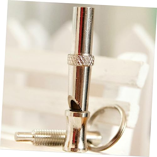 Happyyami Portable Metall-hundepfeife Für Training Verstellbare Tonhöhe Langlebiges Inklusive Schlüsselring Für Effektives Hundetraining Und Erziehung Für Kleine Hunde von Happyyami