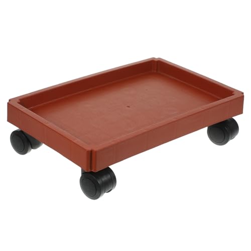 Happyyami Movable Plant Tray with Wheels Pflanzschale Für Innen Und Außenbereich Einfachen Handhabung Schwerer Blumentöpfe Pflege Ihrer Pflanzen von Happyyami