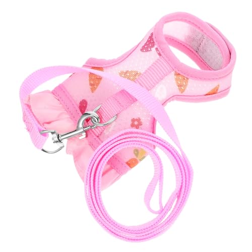 Happyyami 1satz Verstellbares Hasengeschirr Mit Leine Süßes Geschirr-Set Für Kleintiere Wie Kaninchen Meerschweinchen Und Katzen Für Outdoor-aktivitäten s von Happyyami