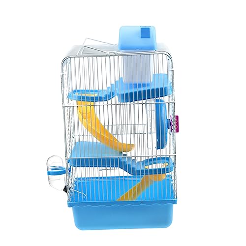 Happyyami Luxus 3-Schicht Hamster Villa High Sided Pet Cage 21x27x45cm Tragbare Rutsche Happyyami Luxus 3-Schicht Hamster Villa High Sided Pet Cage 21x27x45cm Tragbare Rutsche von Happyyami