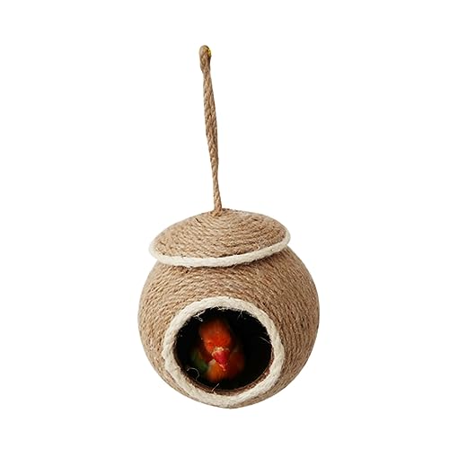 Happyyami Vögel schlafen im Bett Spielzeug für Vogelkäfige Sittich Nest Lovebird-Nest Vogelhütte Vogelnest Papageienspielzeug Kolibri-Vogelhaus Vogel für Sittiche Zubehör für Vogelkäfige Happyyami Vögel schlafen im Bett Spielzeug für Vogelkäfige Sittich Nest Lovebird-Nest Vogelhütte Vogelnest Papageienspielzeug Kolibri-Vogelhaus Vogel für Sittiche Zubehör für Vogelkäfige von Happyyami