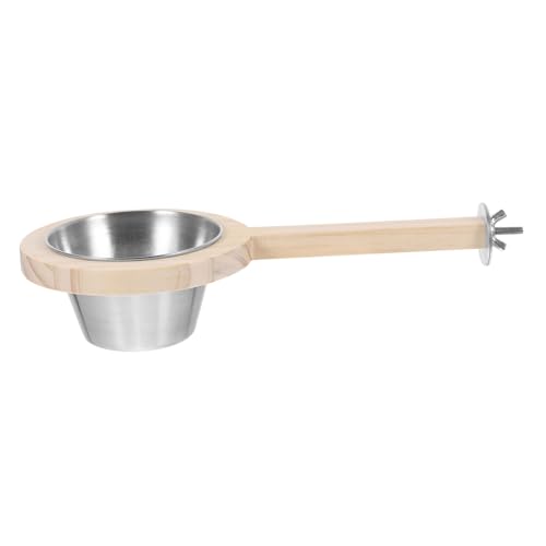 Happyyami Vogelkäfig Zubehör Edelstahl Futterstation Für Papageien Mit Holzperch Große Futter Und Wasserschalen Für Kleine Vögel Leicht Zu Reinigen Langlebig Und Sicher Happyyami Vogelkäfig Zubehör Edelstahl Futterstation Für Papageien Mit Holzperch Große Futter Und Wasserschalen Für Kleine Vögel Leicht Zu Reinigen Langlebig Und Sicher von Happyyami