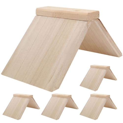 Happyyami Vogelablage, Holz, Vogelhaus-Ständer, Ständer für Taubenstangen, Taubenständer, für kleine Vögel, 5 Stück Happyyami Vogelablage, Holz, Vogelhaus-Ständer, Ständer für Taubenstangen, Taubenständer, für kleine Vögel, 5 Stück von Happyyami