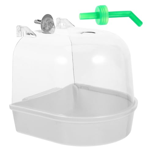 Happyyami Hänge-badewanne Für Vögel wasserdichte Vogelbadewanne Für Käfige Parrot Bathing Box Mit Sicherer Glatter Oberfläche Für Spaßiges Badeerlebnis Für Wellensittiche Und von Happyyami