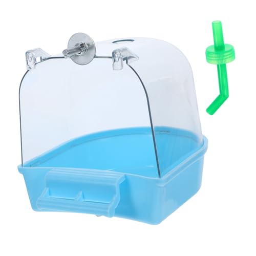 Happyyami Vogeldusche Für Käfig Papageienbadewanne Vogelbadebecken Aus Kunststoff Hängende Vogelbadewanne Kompakt Und Wiederverwendbar Geeignet Für Kleine Vögel Happyyami Vogeldusche Für Käfig Papageienbadewanne Vogelbadebecken Aus Kunststoff Hängende Vogelbadewanne Kompakt Und Wiederverwendbar Geeignet Für Kleine Vögel von Happyyami