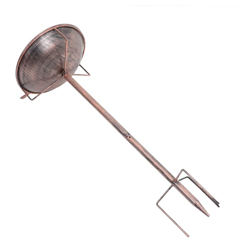 Happyyami Outdoor Vogelbad Mit Metallstab Vogeltränke Für Garten Und Terrasse Rustikales Design Einfache Installation Für Kleine Vögel Und Papageien Dekorative Wasserschale von Happyyami