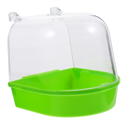Happyyami Papageienbadewanne Vogelbad Käfig Überdachte Vogeltränke für Vögel Kunststoff Grün Geeignet für Wellensittiche Kanarienvögel Happyyami Papageienbadewanne Vogelbad Käfig Überdachte Vogeltränke für Vögel Kunststoff Grün Geeignet für Wellensittiche Kanarienvögel von Happyyami