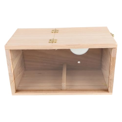 Happyyami Parakeet Nesting Box Mit Sichtfenster Robust Und Wetterfest Für Außenbereich Für Wellensittiche Und Kleine Vögel Vogelhaus Garten Dekoration von Happyyami