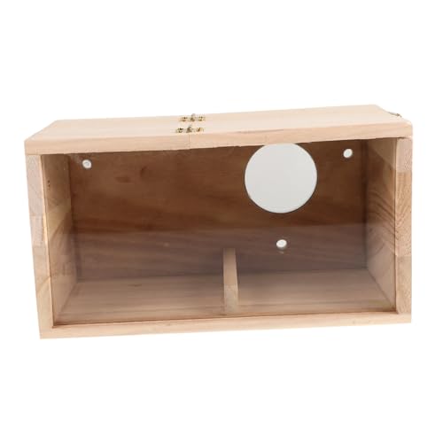 Happyyami Parakeet Nesting Box Aus Holz Für Cockatiels Outdoor Vogelhaus Für Kleine Vögel Sichere Nistumgebung Und Dekorative Garteninstallation von Happyyami