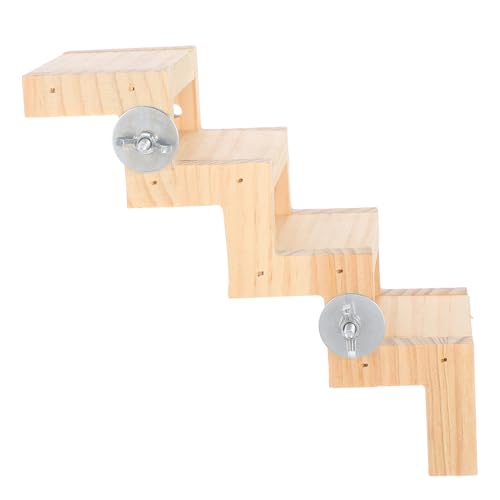 Happyyami Vogelspielzeug Kletterleiter Mit Spielzeug Für Kleinvögel Multifunktionale Holzplattform Für Vögel Interaktive Klettermöglichkeiten Und Ruheplatz Im Vogelkäfig Geeignet Für von Happyyami