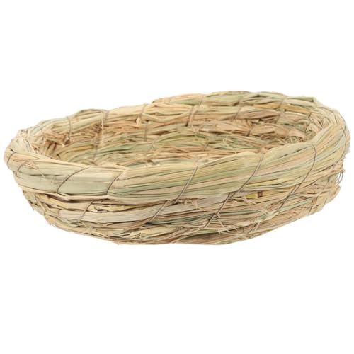 Happyyami Woven Bird Nest Für Kleine Tiere Handgewebtes Dekoratives Vogelnest Aus Naturstroh Für Tauben Kaninchen Und Kleintiere Für Garten Und Heimdekoration Happyyami Woven Bird Nest Für Kleine Tiere Handgewebtes Dekoratives Vogelnest Aus Naturstroh Für Tauben Kaninchen Und Kleintiere Für Garten Und Heimdekoration von Happyyami
