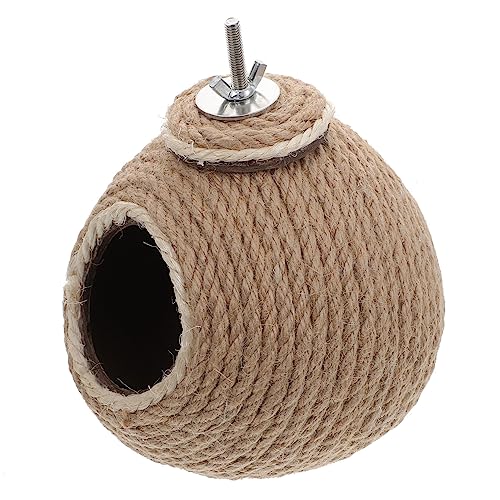 Happyyami Vogelnest Kugelförmiges Papageienhaus Vogelversorgung Kokospapageiennest Vogelkäfig- Kolibri vogelhaus Bird House Kokospapageienhaus dekoratives Papageienhaus Sisalseil Brown Happyyami Vogelnest Kugelförmiges Papageienhaus Vogelversorgung Kokospapageiennest Vogelkäfig- Kolibri vogelhaus Bird House Kokospapageienhaus dekoratives Papageienhaus Sisalseil Brown von Happyyami