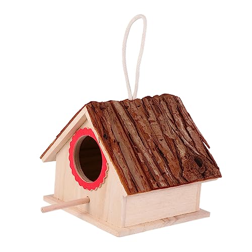 Happyyami Holz Vogelhaus Zum Aufhängen Vogelnistkasten Wetterfest Für Garten Terrasse Vogelhaus Aus Holz Für Verschiedene Vögel Vogelnest Zur Dekoration Happyyami Holz Vogelhaus Zum Aufhängen Vogelnistkasten Wetterfest Für Garten Terrasse Vogelhaus Aus Holz Für Verschiedene Vögel Vogelnest Zur Dekoration von Happyyami