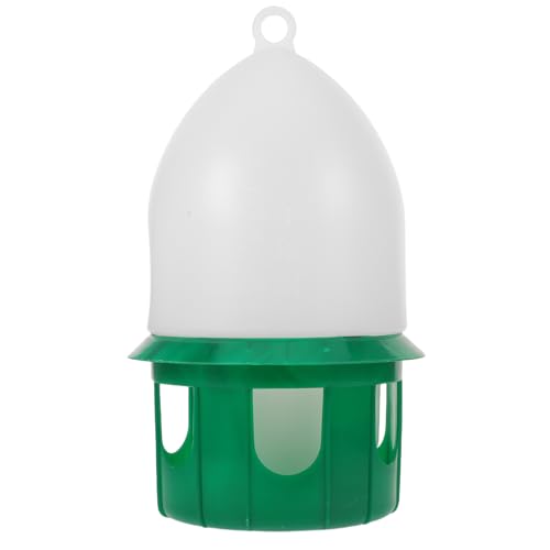 Happyyami Vogeltränke 6l Taubenfütterung Kunststofftränke Spender Taubenhaustier Wassertopf Behälter Futterspender Spender Zubehör Grün von Happyyami
