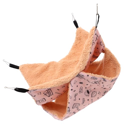 Happyyami Hängende Chinchilla-hängematte Weiches Warmes Schlafbett Für Hamster Und Meerschweinchen Zum Entspannen Und Spielen Baumwollnest Für Kleine Haustiere Happyyami Hängende Chinchilla-hängematte Weiches Warmes Schlafbett Für Hamster Und Meerschweinchen Zum Entspannen Und Spielen Baumwollnest Für Kleine Haustiere von Happyyami