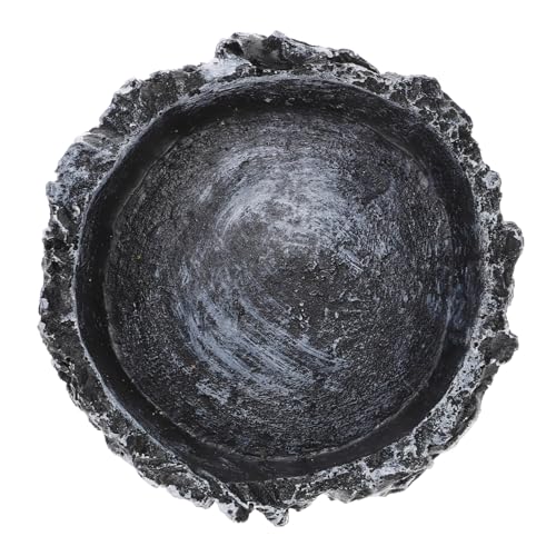 Happyyami Simulierte Reptilien-Wasser Und Futterschale Dekorative Resinschale Für Schildkröten Und Eidechsen Praktische Futter Und Wasserschale Für Haustiere Geeignet Für Terrarien Und von Happyyami