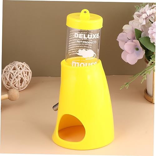 Happyyami Kleintier Trinkflasche Mit Kunststoffbasis Und Kapazität Sicheres Trinksystem Für Hamster Und Andere Kleine Tiere Inklusive Unterstand Farbe Zufällig von Happyyami