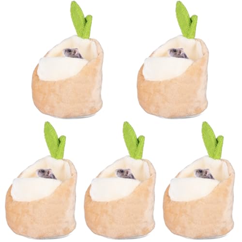Happyyami 5stücke Guinea Pig Hideout Weihnachten Kuschelhöhle Für Hamster Chinchillas Kleintiere Aus Weichem Material Stabil Und Langlebig Geeignet Für Verschiedene Haustiere Karierte von Happyyami