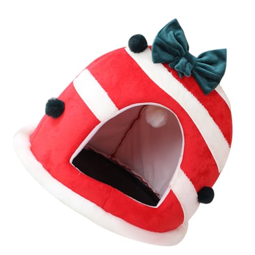 Happyyami Weihnachtshaustiernest pet Bed Dog beds Weihnachtliches Haustierversteck für Katzen Winterkätzchenhaus Haustierbetthaus Katzenhaus Hundebetten Hundenest warmes Katzenbett Tuch rot Happyyami Weihnachtshaustiernest pet Bed Dog beds Weihnachtliches Haustierversteck für Katzen Winterkätzchenhaus Haustierbetthaus Katzenhaus Hundebetten Hundenest warmes Katzenbett Tuch rot von Happyyami