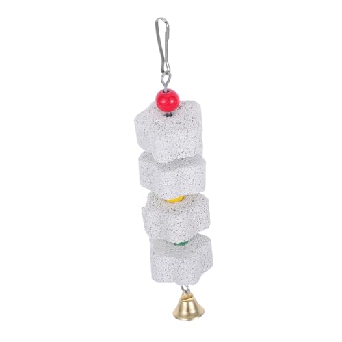 Happyyami Zeichenfolge Backenzahn Sittich Schnabel Schleifstein Vogelschnabel Schleifen Papageien -sichtwände Kauert Tierzahnmahlen Vogelmineralblock Schleifspielzeug Mineralien von Happyyami