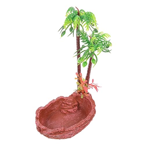 Happyyami Decorative Reptile Water Dish Langlebigem Für Schildkröten Eidechsen Und Schlangen Für Futter Und Wasser Mit Ansprechendem Baumdesign Happyyami Decorative Reptile Water Dish Langlebigem Für Schildkröten Eidechsen Und Schlangen Für Futter Und Wasser Mit Ansprechendem Baumdesign von Happyyami