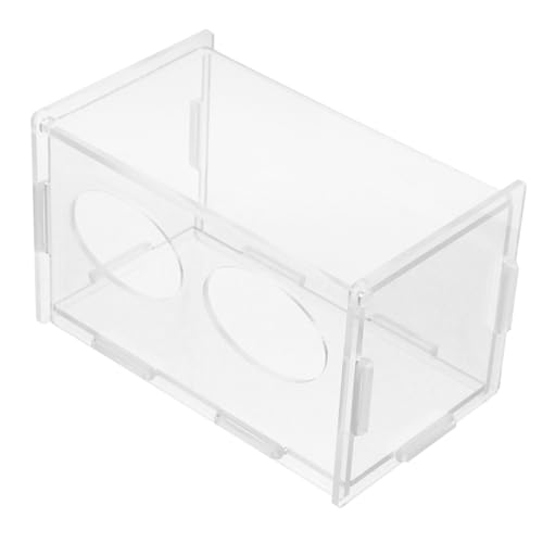Happyyami Futterspender für Hühner Aus Acryl Automatischer Futterspender Einfache Reinigung für Küken Vögel Papageien Happyyami Futterspender für Hühner Aus Acryl Automatischer Futterspender Einfache Reinigung für Küken Vögel Papageien von Happyyami
