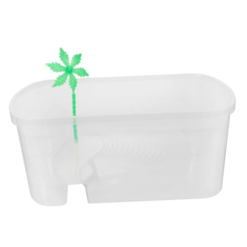 Happyyami Zuchtbecken für Schildkröten Bausatz Netz Garnelen-Aquarium Futterspender Zubehör für Reptilien Pumpe Tankplattform zum Sonnenbaden Schildkrötenaquarium mit Plattform Plastik Weiß Happyyami Zuchtbecken für Schildkröten Bausatz Netz Garnelen-Aquarium Futterspender Zubehör für Reptilien Pumpe Tankplattform zum Sonnenbaden Schildkrötenaquarium mit Plattform Plastik Weiß von Happyyami