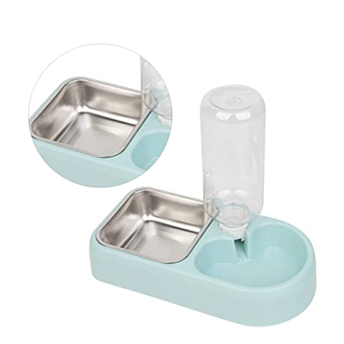 Happyyami Wasserspender für Hunde Welpennäpfe Futternäpfe aus Edelstahl Katzennäpfe katzenfutter Haustier-Trinkwerkzeug Wasserspender für Haustiere Rostfreier Stahl Zubringer von Happyyami