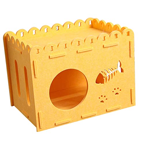 Happyyami Detachable Cat House Atmungsaktive Katzenhöhle Mit Kratzbrett Verschleißfest Und Waschbar Praktischer Platz Für Katzen Und Kleintiere Happyyami Detachable Cat House Atmungsaktive Katzenhöhle Mit Kratzbrett Verschleißfest Und Waschbar Praktischer Platz Für Katzen Und Kleintiere von Happyyami