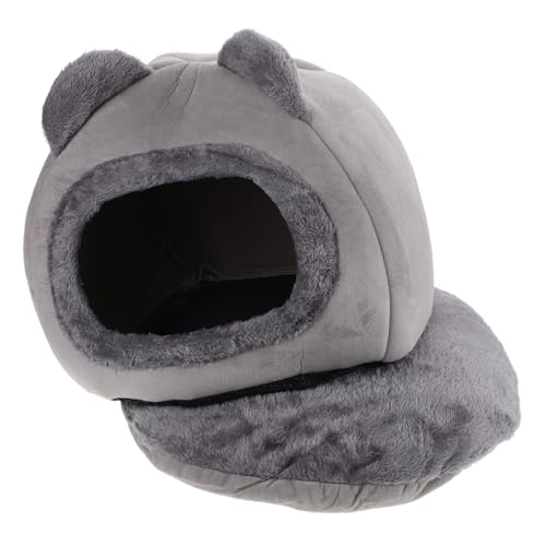 Happyyami Katze Schlafsack Für Indoor-Katzen Warmes Und Dickes Katzenbett Geschlossene Katzenhöhle Für Kleine Hunde Und Katzen Gemütlicher Winter Schlafplatz von Happyyami